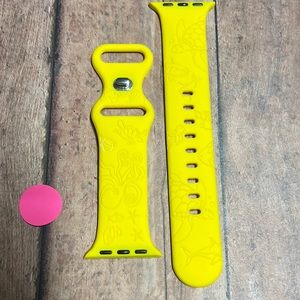 5for$10 42mm/44mm Adjustable Apple watch bands - NWOT - Yellow Sea engraved